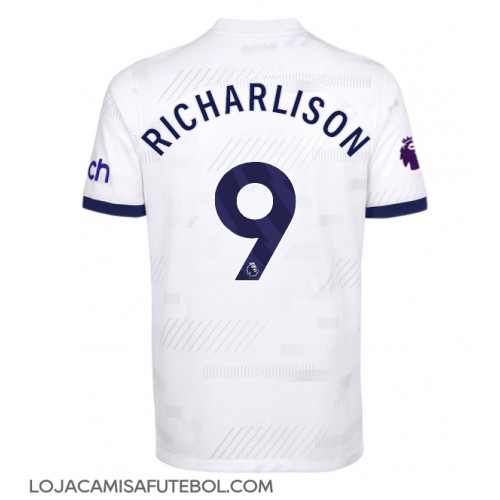 Camisa de Futebol Tottenham Hotspur Richarlison #9 Equipamento Principal 2023-24 Manga Curta